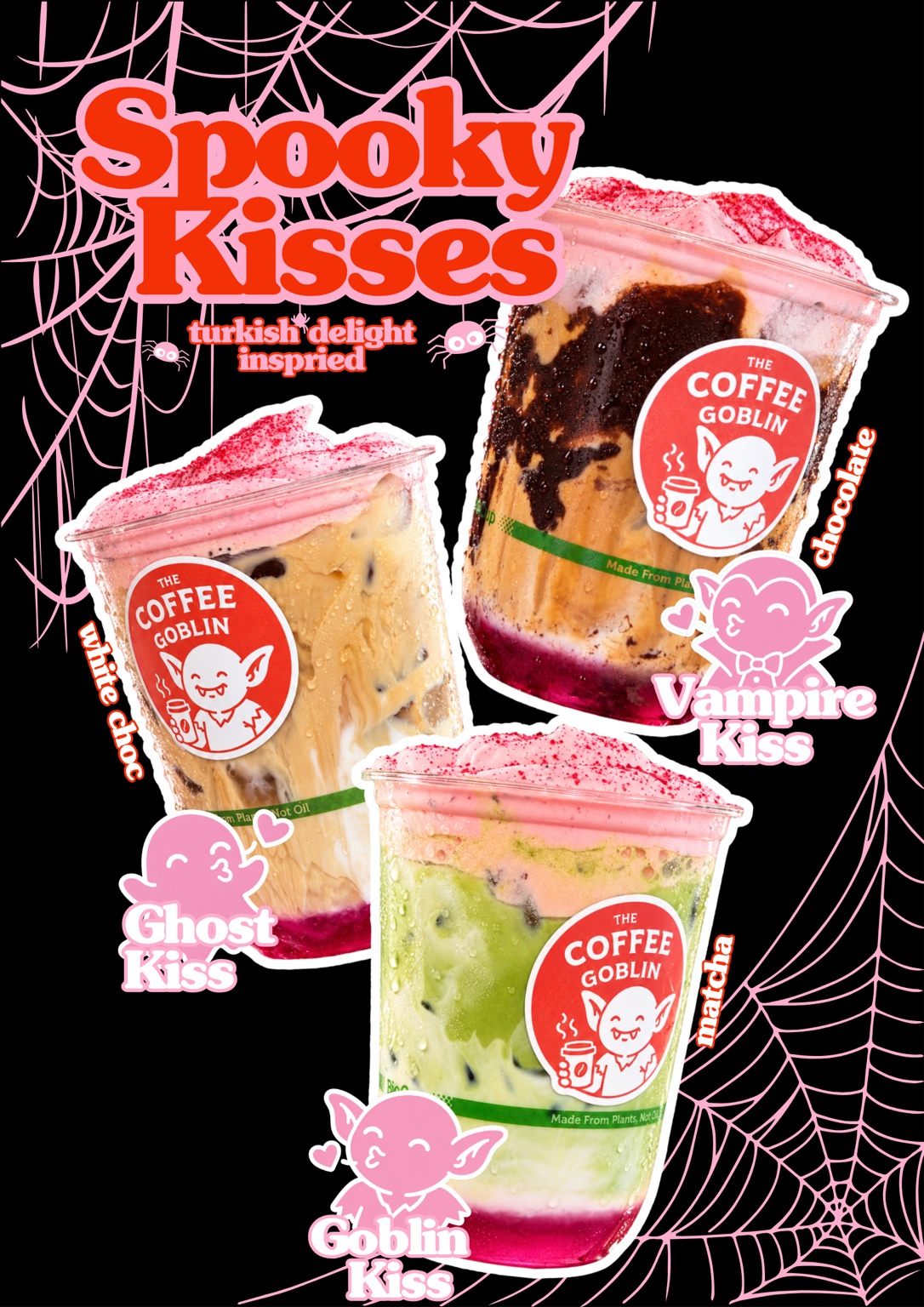 Spooky Kisses October specials poster.