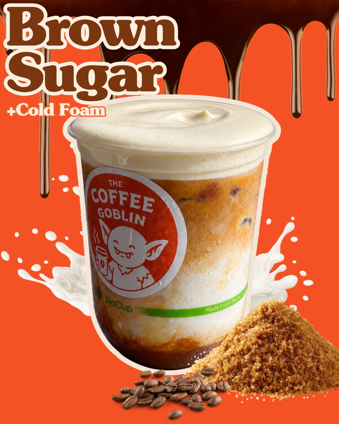 Brown Sugar + Cold Foam featured drink artwork.